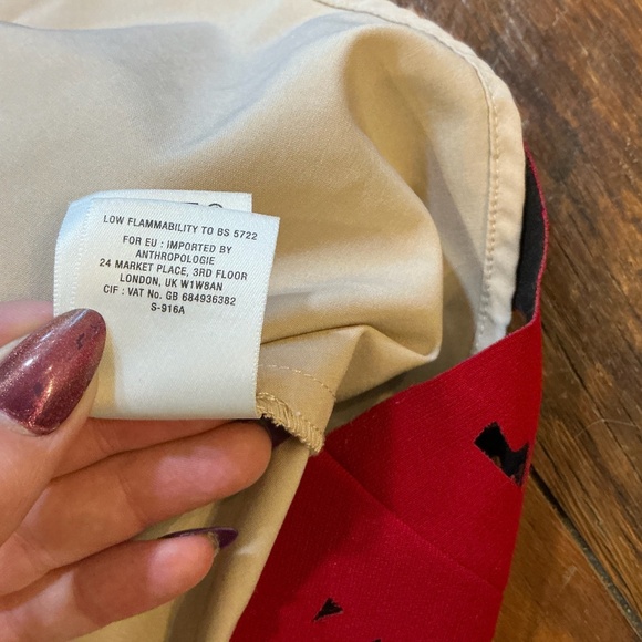 Moulinette Soeurs Laser-Cut Red Fit & Flare Dress Anthropologie Size 6 - Picture 10 of 12